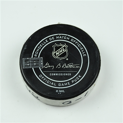 Brayden Point - Tampa Bay Lightning - Goal Puck - February 20, 2018 vs. Washington Capitals (Capitals Logo)