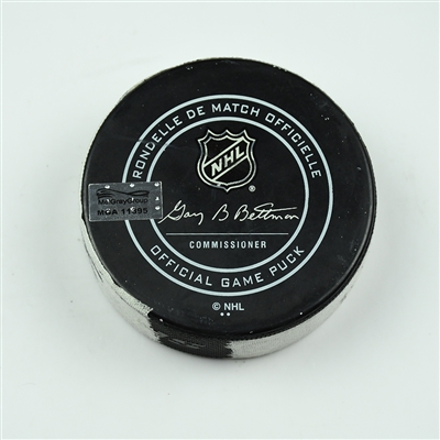 Nikolaj Ehlers - Winnipeg Jets - Goal Puck - March 12, 2018 vs. Washington Capitals (Capitals Logo)