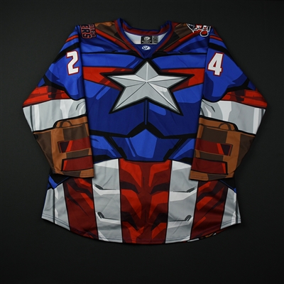 Mike McKee - Tulsa Oilers - 2017-18 MARVEL Super Hero Night - Game-Worn Autographed Jersey