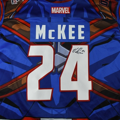 Mike McKee - Tulsa Oilers - 2017-18 MARVEL Super Hero Night - Game-Worn Autographed Jersey