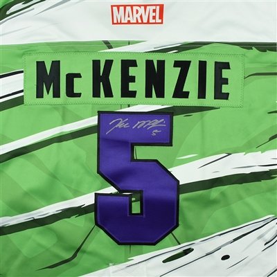 Kyle McKenzie - Worcester Railers - 2017-18 MARVEL Super Hero Night - Game-Worn Autographed Jersey