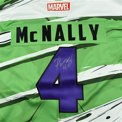 Patrick McNally - Worcester Railers - 2017-18 MARVEL Super Hero Night - Game-Worn Autographed Jersey