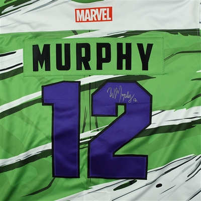 Wade Murphy - Worcester Railers - 2017-18 MARVEL Super Hero Night - Game-Worn Autographed Jersey