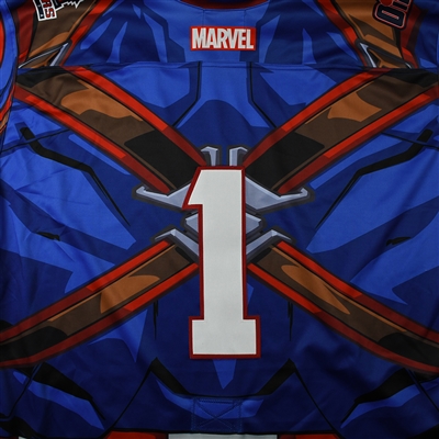 Blank #1 - Tulsa Oilers - 2017-18 MARVEL Super Hero Night - Game-Issued Jersey