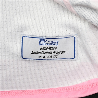 No Name on Back #30 - Buffalo Beauts - Game-Issued Strides for the Cure Jersey - Jan. 20, 2018