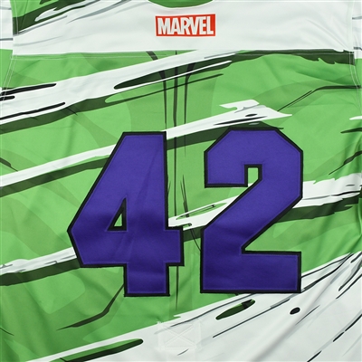 Blank #42 - Worcester Railers - 2017-18 MARVEL Super Hero Night - Game-Issued Jersey