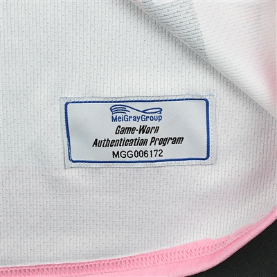 No Name on Back #7 - Buffalo Beauts - Game-Issued Strides for the Cure Jersey - Jan. 20, 2018