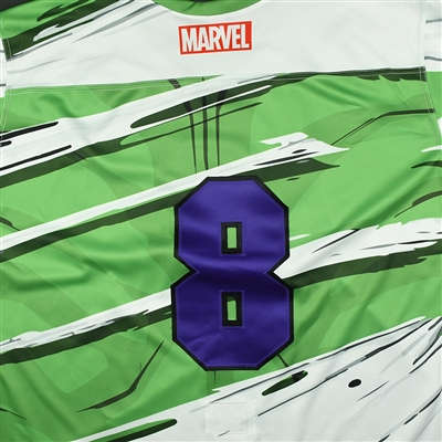 Blank #8 - Worcester Railers - 2017-18 MARVEL Super Hero Night - Game-Issued Jersey