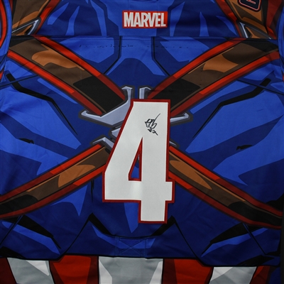 Bobby Watson - Tulsa Oilers - 2017-18 MARVEL Super Hero Night - Game-Worn Autographed Jersey - Nameplate Removed