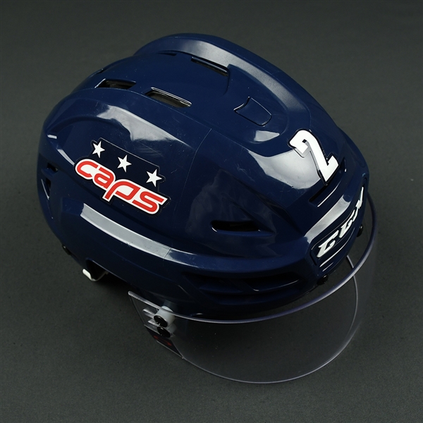 Matt Niskanen - Washington Capitals - 2018 Stadium Series and March 20 Game-Worn Helmet