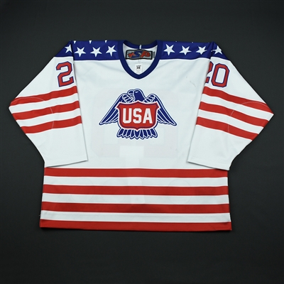 Jake Pivonka - 2018 U.S. National Under-18 Development Team - Military Appreciation Game-Worn Autographed Jersey
