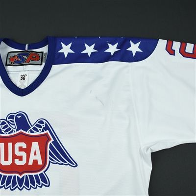 Jake Pivonka - 2018 U.S. National Under-18 Development Team - Military Appreciation Game-Worn Autographed Jersey