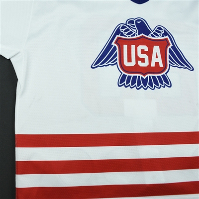 Jake Pivonka - 2018 U.S. National Under-18 Development Team - Military Appreciation Game-Worn Autographed Jersey