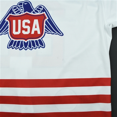 Jake Pivonka - 2018 U.S. National Under-18 Development Team - Military Appreciation Game-Worn Autographed Jersey