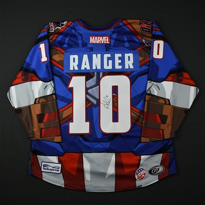 Alexandre Ranger - Tulsa Oilers - 2017-18 MARVEL Super Hero Night - Game-Issued Autographed Jersey