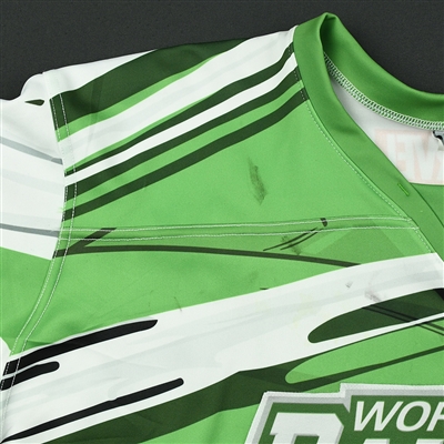 Ashton Rome - Worcester Railers - 2017-18 MARVEL Super Hero Night - Game-Worn Autographed Jersey w/C