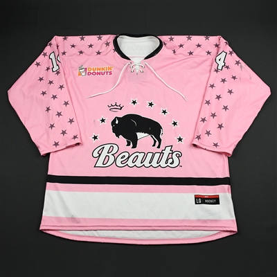 Hayley Scamurra - Buffalo Beauts - Game-Worn Strides for the Cure Jersey - Jan. 20, 2018