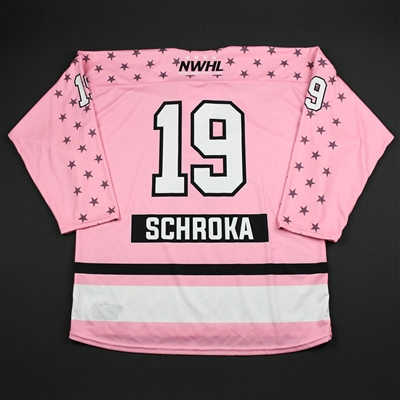 Kaylyn Schroka - Buffalo Beauts - Game-Worn Strides for the Cure Jersey - Jan. 20, 2018