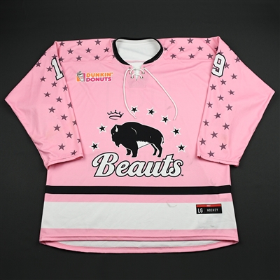 Kaylyn Schroka - Buffalo Beauts - Game-Worn Strides for the Cure Jersey - Jan. 20, 2018
