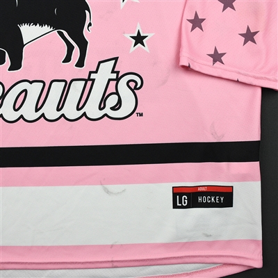 Kaylyn Schroka - Buffalo Beauts - Game-Worn Strides for the Cure Jersey - Jan. 20, 2018