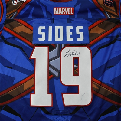 Joey Sides - Tulsa Oilers - 2017-18 MARVEL Super Hero Night - Game-Worn Autographed Jersey w/A