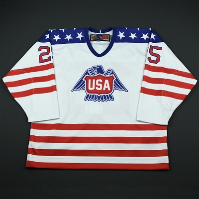 Spencer Stastney - 2018 U.S. National Under-18 Development Team - Military Appreciation Game-Worn Autographed Jersey