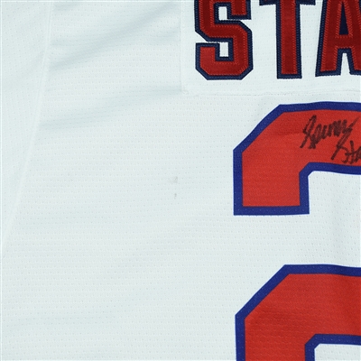 Spencer Stastney - 2018 U.S. National Under-18 Development Team - Military Appreciation Game-Worn Autographed Jersey