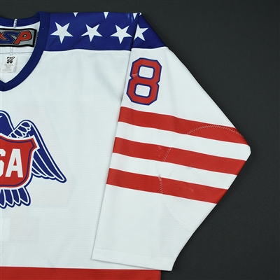 Alex Turcotte - 2018 U.S. National Under-18 Development Team - Military Appreciation Game-Worn Autographed Jersey