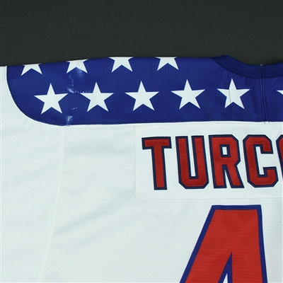 Alex Turcotte - 2018 U.S. National Under-18 Development Team - Military Appreciation Game-Worn Autographed Jersey