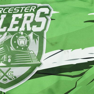 Alex Vazzano - Worcester Railers - 2017-18 MARVEL Super Hero Night - Game-Worn Back-Up Only Jersey