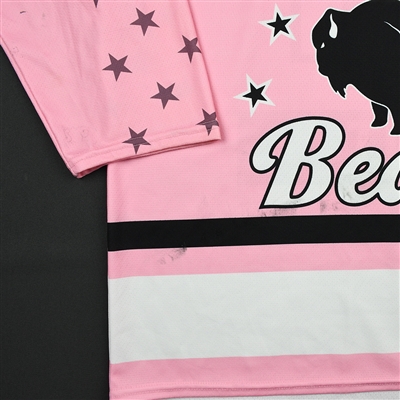 Rebecaa Vint - Buffalo Beauts - Game-Worn Strides for the Cure Jersey - Jan. 20, 2018