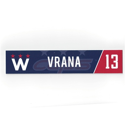 Jakub Vrana - Washington Capitals - 2018 Stadium Series-Style March 20th Locker Room Nameplate 
