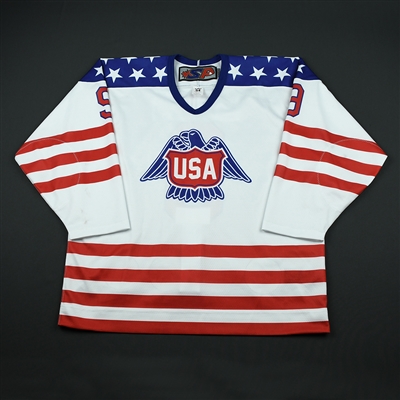 Tyler Weiss - 2018 U.S. National Under-18 Development Team - Military Appreciation Game-Worn Autographed Jersey