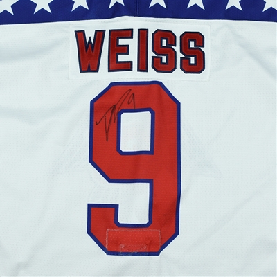Tyler Weiss - 2018 U.S. National Under-18 Development Team - Military Appreciation Game-Worn Autographed Jersey