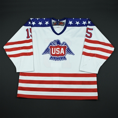 Bode Wilde - 2018 U.S. National Under-18 Development Team - Military Appreciation Game-Worn Autographed Jersey