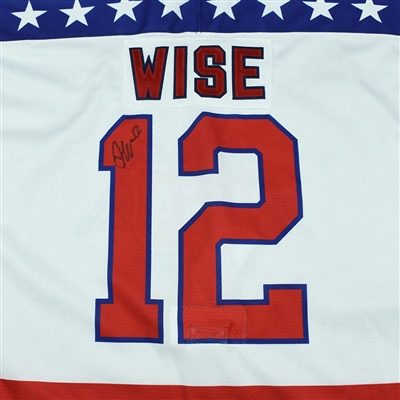 Jake Wise - 2018 U.S. National Under-18 Development Team - Military Appreciation Game-Worn Autographed Jersey