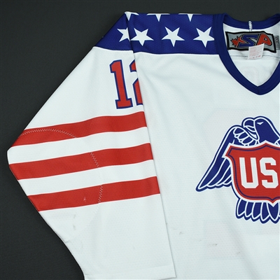 Jake Wise - 2018 U.S. National Under-18 Development Team - Military Appreciation Game-Worn Autographed Jersey