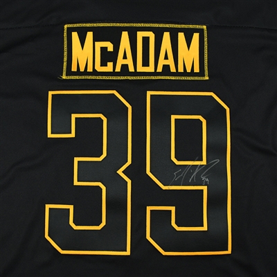 Eamon McAdam - Worcester Railers - 2018 Golden Goalie - Game-Issued Jersey 