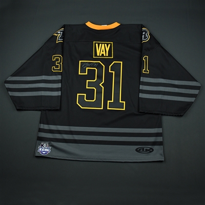 Adam Vay - Rapid City Rush - 2018 Golden Goalie - Game-Worn Jersey - Worn Mar. 9, 2018
