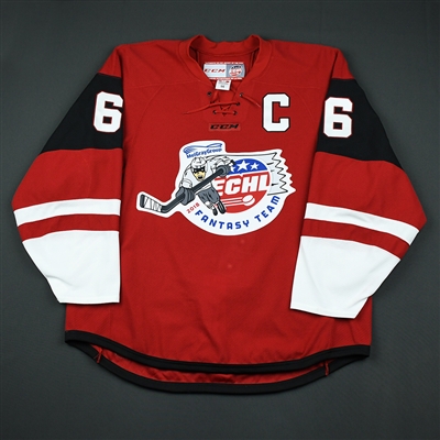 Riley Weselowski - Rapid City Rush - 2018 Fantasy Team Skater - Autographed Game-Worn Jersey w/C - Worn Mar. 9, 2018