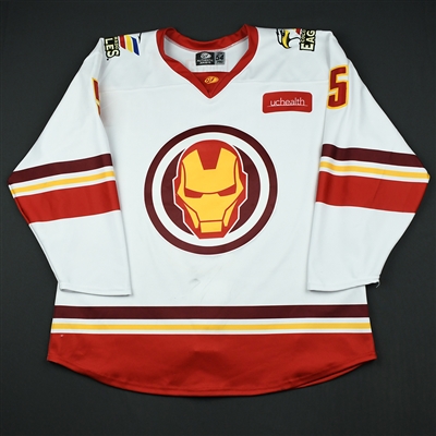 Cliff Watson - Colorado Eagles - 2017-18 MARVEL Super Hero Night - Game-Worn Autographed Jersey 