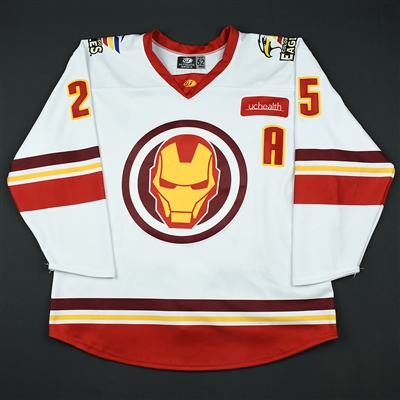 Jake Marto - Colorado Eagles - 2017-18 MARVEL Super Hero Night - Game-Worn Autographed Jersey w/A