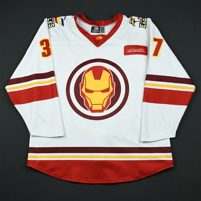 Gabriel Verpaelst - Colorado Eagles - 2017-18 MARVEL Super Hero Night - Game-Worn Autographed Jersey 