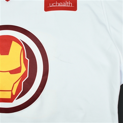 Lukas Hafner- Colorado Eagles - 2017-18 MARVEL Super Hero Night - Game-Worn Autographed Jersey 