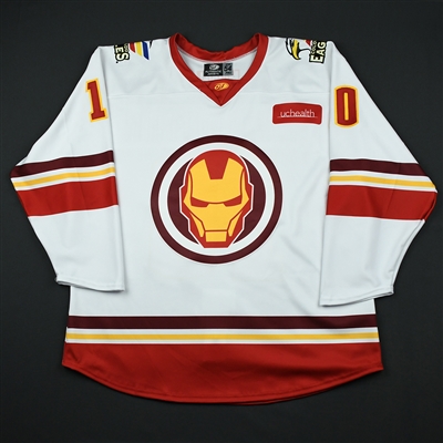 Collin Bowman - Colorado Eagles - 2017-18 MARVEL Super Hero Night - Game-Issued Autographed Jersey 