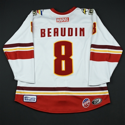 C.J. Beaudin - Colorado Eagles - 2017-18 MARVEL Super Hero Night - Game-Issued Jersey 