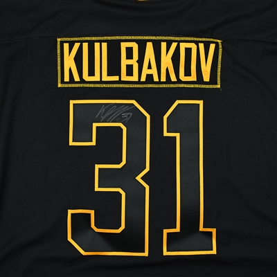 Ivan Kulbakov -Quad City Mallards - 2018 Fantasy Golden Goalie - Game-Issued Autographed Jersey
