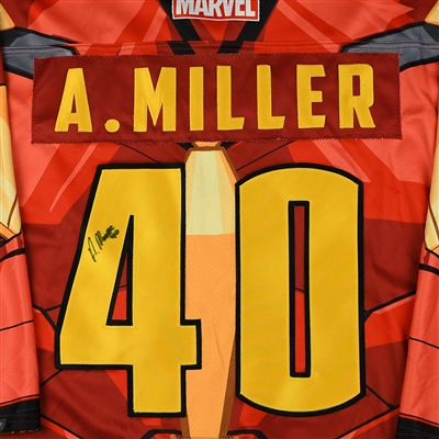 Andrew Miller - Rapid City Rush - 2017-18 MARVEL Super Hero Night - Game-Worn Autographed Jersey 