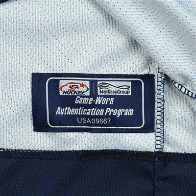 Adam Samuelsson - 2018 U.S. National Under-18 IIHF Men's World Championship - Game-Worn Blue Jersey