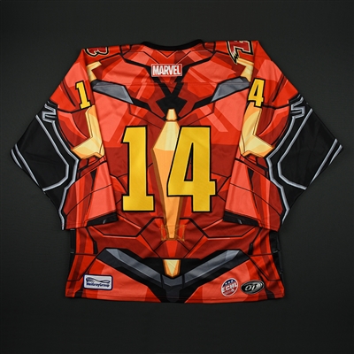 Blank #14 - Rapid City Rush - 2017-18 MARVEL Super Hero Night - Game-Issued Jersey 